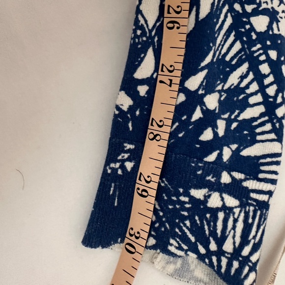 Tory Burch sweater set navy white hot pink cardigan and matching tee VG s/p - Picture 7 of 8